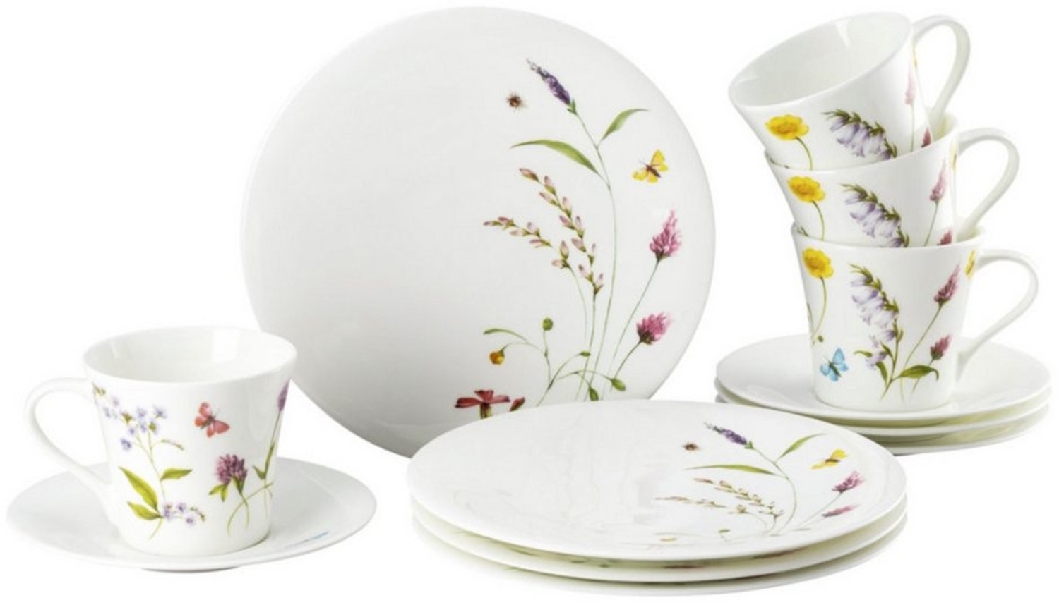 Hutschenreuther Kaffeeservice Nora Spring Vibes, Bone China, Porzellan, 12-tlg. Bild 1