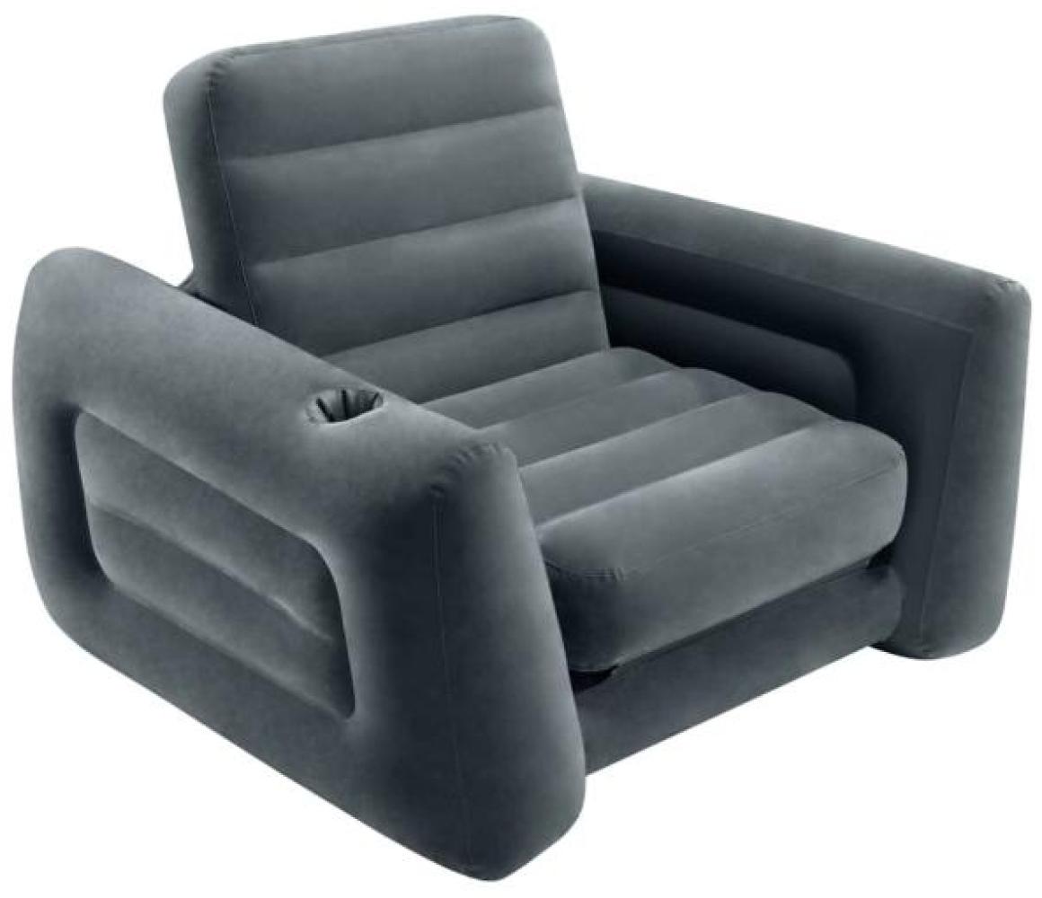 Intex Ausziehbarer Sessel 117 x 224 x 66 cm Dunkelgrau Bild 1