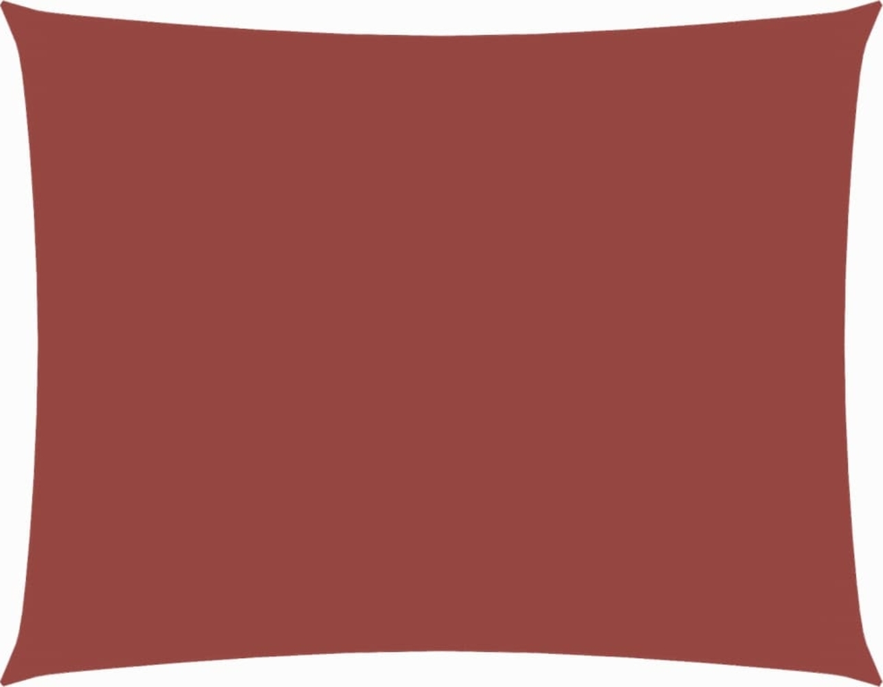 vidaXL Sonnensegel Oxford-Gewebe Rechteckig 3,5x4,5 m Terrakotta-Rot 135379 Bild 1