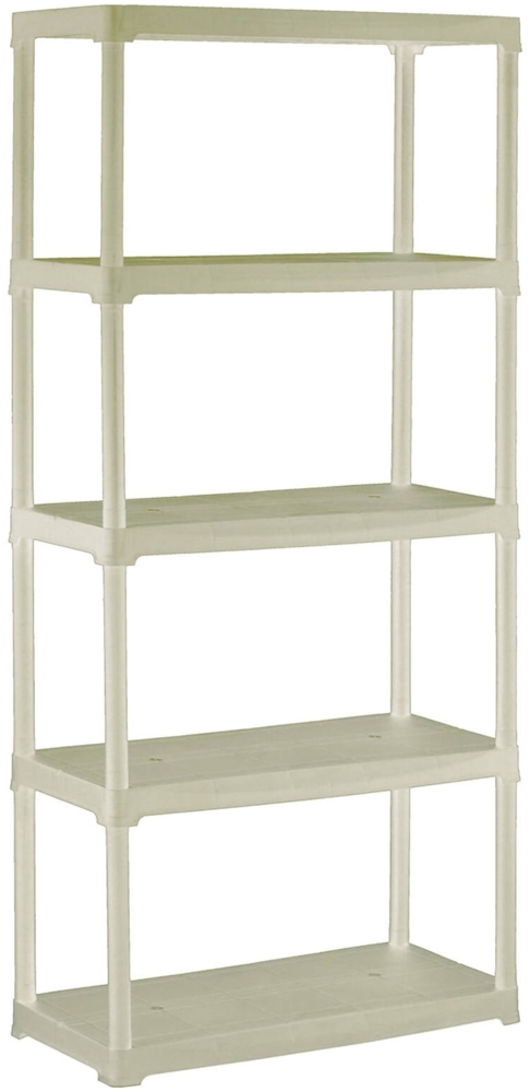 Dmora Gelsomina Outdoor-Garderobe, Outdoor-Regal, Mehrzweck-Balkongarderobe, Outdoor-Schrank, 100 % Made in Italy, 80x40h176 cm, Weiß Bild 1