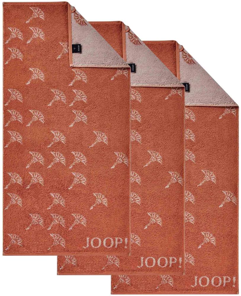 JOOP! Handtuch, 3er Pack - Move, Faded Cornflower, Walkfrottier Orange 50x100cm Bild 1