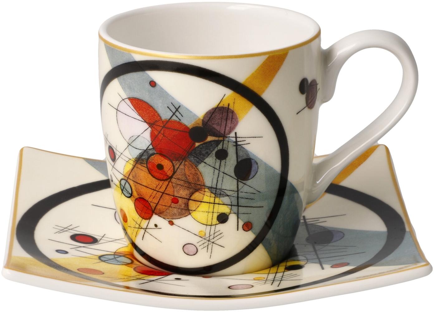 Goebel Kreise im Kreis - Espressotasse Artis Orbis Wassily Kandinsky Bunt Fine Bone China 67100031 Bild 1