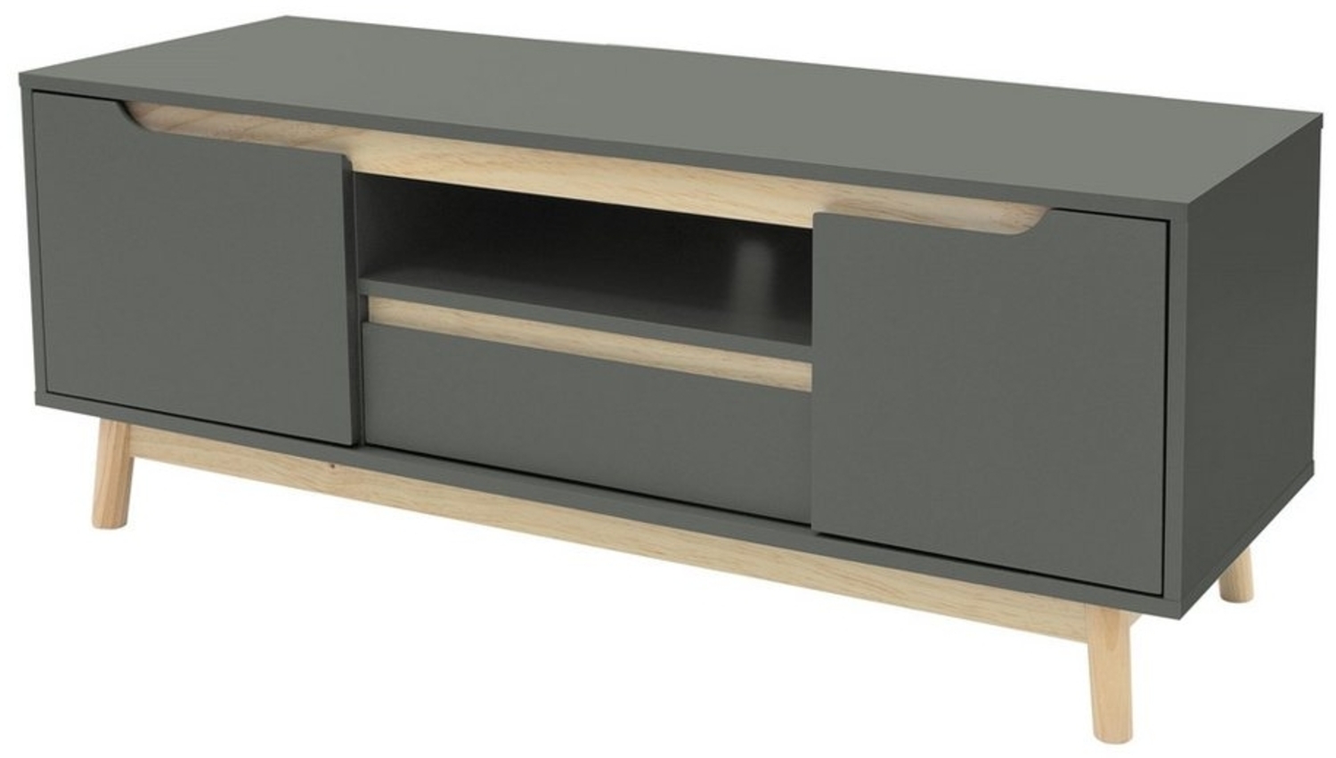 ML-DESIGN Lowboard Fernsehschrank TV-Kommode TV Board für Wohnzimmer Fernseher Möbel (1 St), TV-Schrank Minimalistisch bis 55 Zoll MDF / Kiefer Bild 1