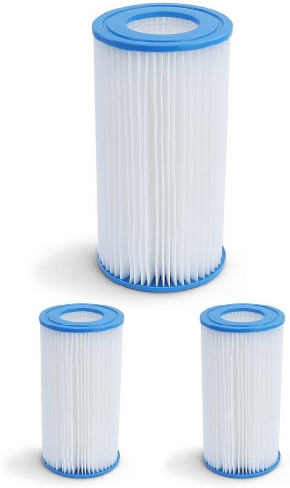 3x Pool Filterkartusche Ersatzfilter Filterpatrone 20cm für Bestway Intex Bild 1