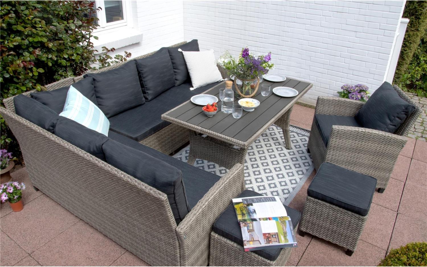 Garten Ecklounge Set Alpina grau Bild 1