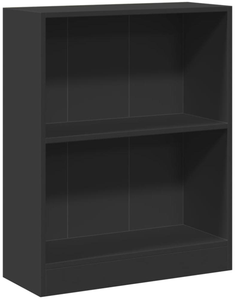 vidaXL Bücherregal Schwarz 60x24x76 cm Holzwerkstoff 800856 Bild 1