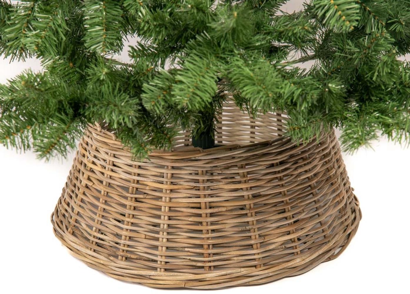 Westmann Rattan Weihnachtsbaum Rock Santa | Natur | Ø 65 cm Bild 1