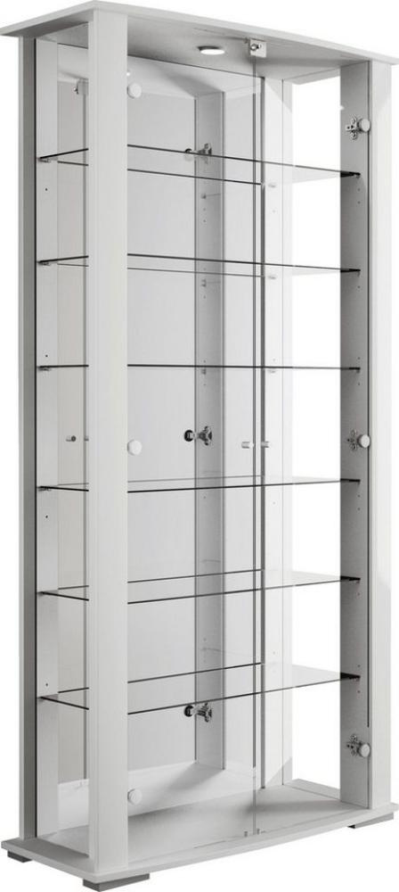 fif möbel Vitrine STELLA Standvitrine/Glasvitrine 2x Glastür,perfekt für Sammler,Sammlervitrine Bild 1