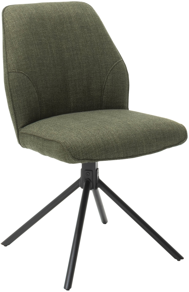 2er Set Stuhl Pemba - Webstoff Olivegrün Bild 1