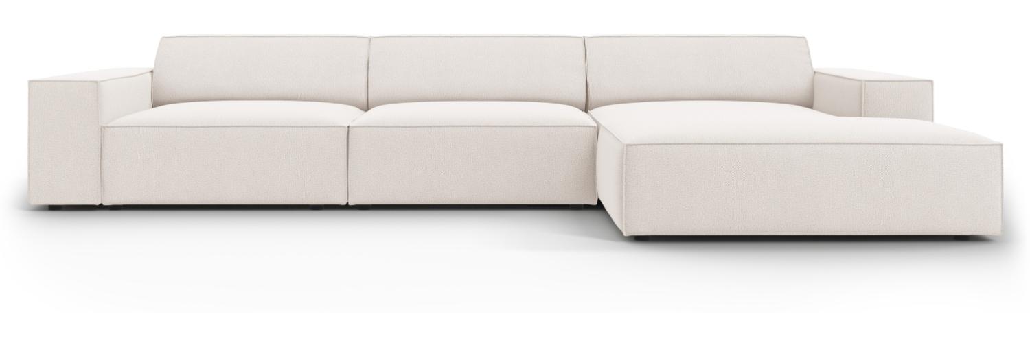 Micadoni 4-Sitzer Ecksofa Jodie Light Beige Bild 1