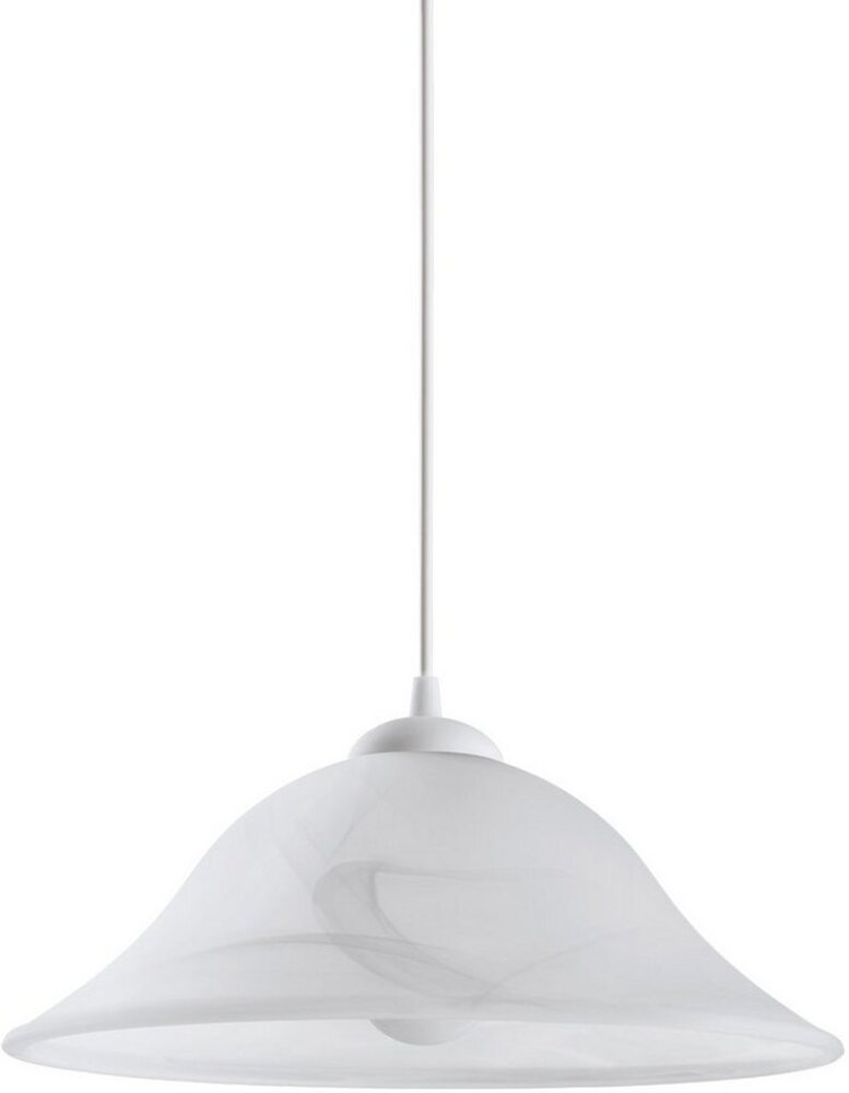 Eglo 90978 Hängeleuchte ALBANY Glas alabaster weiß E27 max. 1X40W H:110cm Ø35cm dimmbar Bild 1