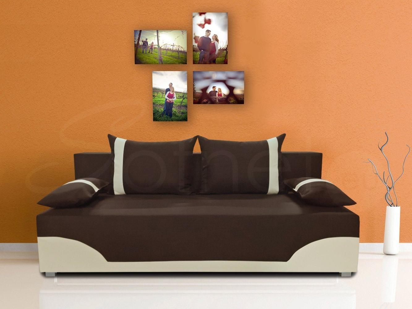 Sofnet Schlafsofa Dario, mit Schlaffunktion und Bettkasten, Bettsofa, Couch, Sofagarnitur Bild 1