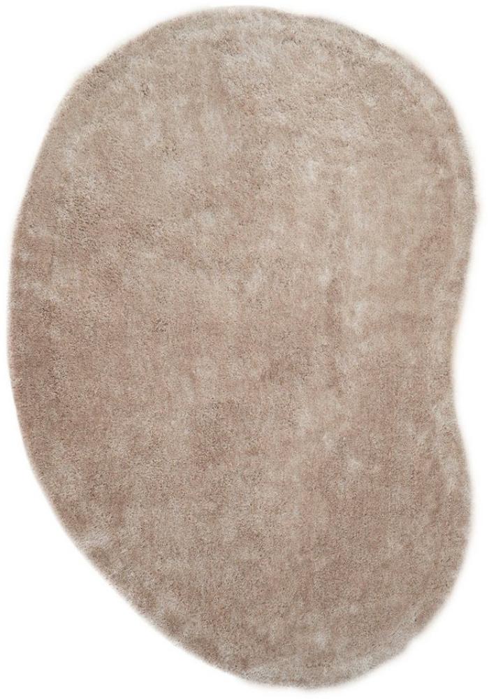 Bruno Banani Hochflor-Teppich Dana Bean shape, besondere Form, weich, Mikrofaser Teppiche, U-förmig, Höhe: 30 mm, organische Form, uni, Wohnzimmer, Schlafzimmer, Esszimmer Bild 1