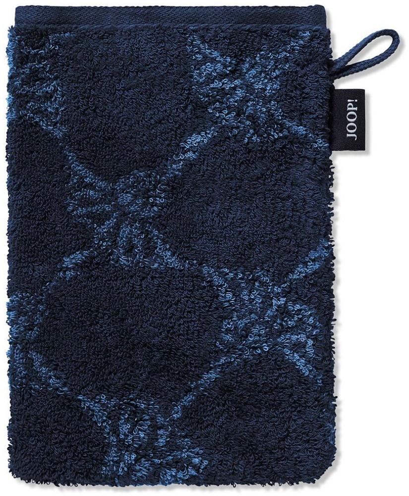 JOOP Frottier Handtücher Cornflower|Waschhandschuh 16x22 cm| navy Bild 1