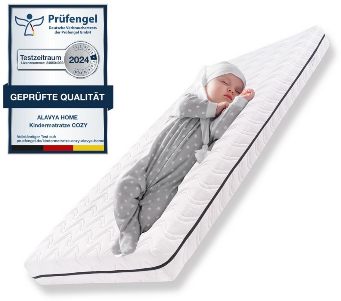 Stubenwagen-Matratzen Wiegenmatratze Babymatratze 90x40, Alavya Home®, 6 cm hoch, für Wiegen oder Beistellbett für ein optimales Schlafklima Bild 1