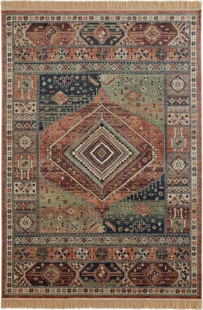 TaraCarpet Teppich Palazzo Royal Heriz, rechteckig, Höhe: 6 mm, Modernes Orientalisches Heriz Design in rot 80x140 Bild 1