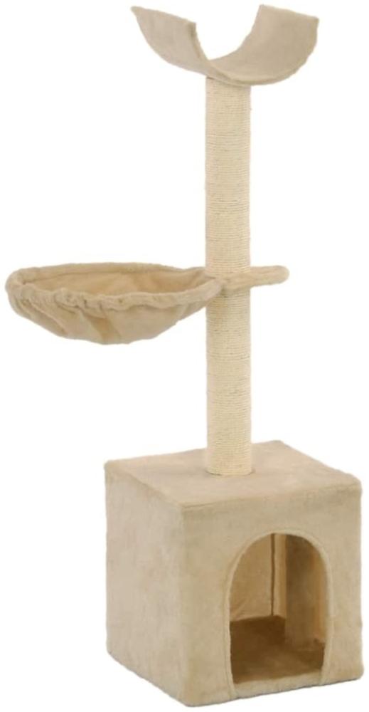 vidaXL Katzen-Kratzbaum mit Sisal-Kratzsäulen 105 cm Beige Bild 1