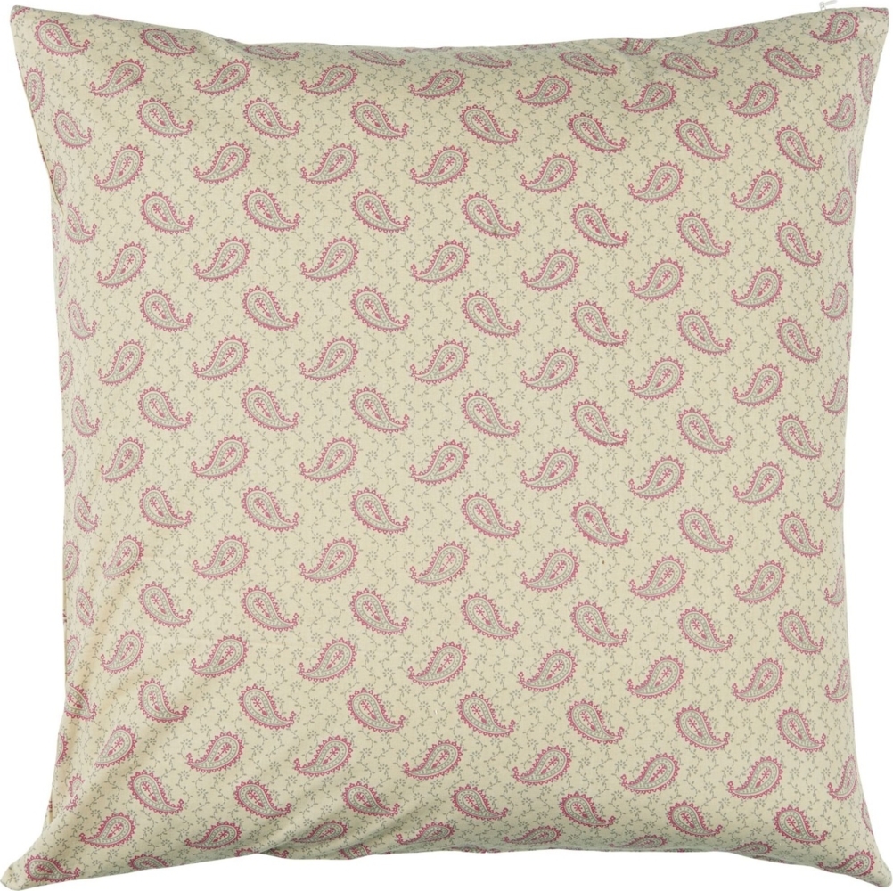 Kissenbezug Kissenhülle Cotton Paisleymuster Beige Rosa 50x50cm Laursen 1949-00 Bild 1
