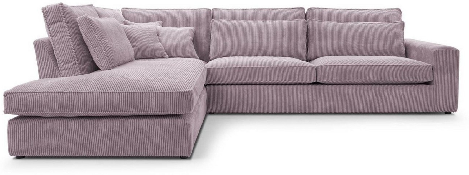 Beautysofa Ecksofa PARMA Die Lieferung beinhaltet die Lieferung in die Wohnung, im modernes Design, klassische Polsterecke inklusive Wellenfedern Bild 1