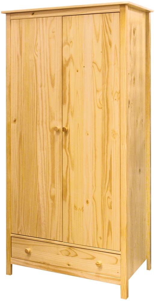 Kleiderschrank Massivholz Schlafzimmerschrank Drehtürenschrank Holz Schrank Bild 1