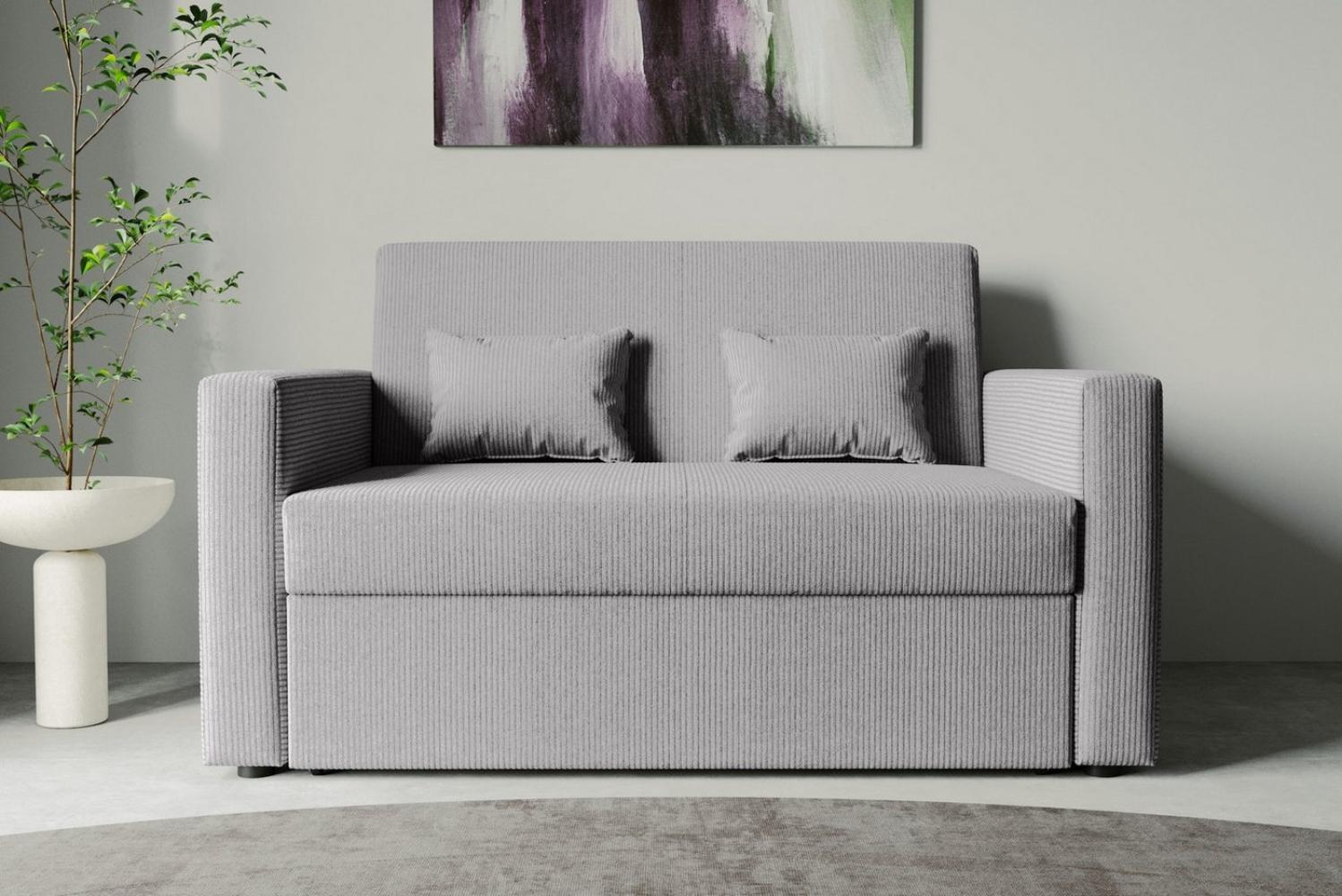 INOSIGN Schlafsofa Ravena, Breite 146 cm, mit Bettfunktion, kompaktes 2-Sitzer Sofa, Webstoff, Cord Bild 1