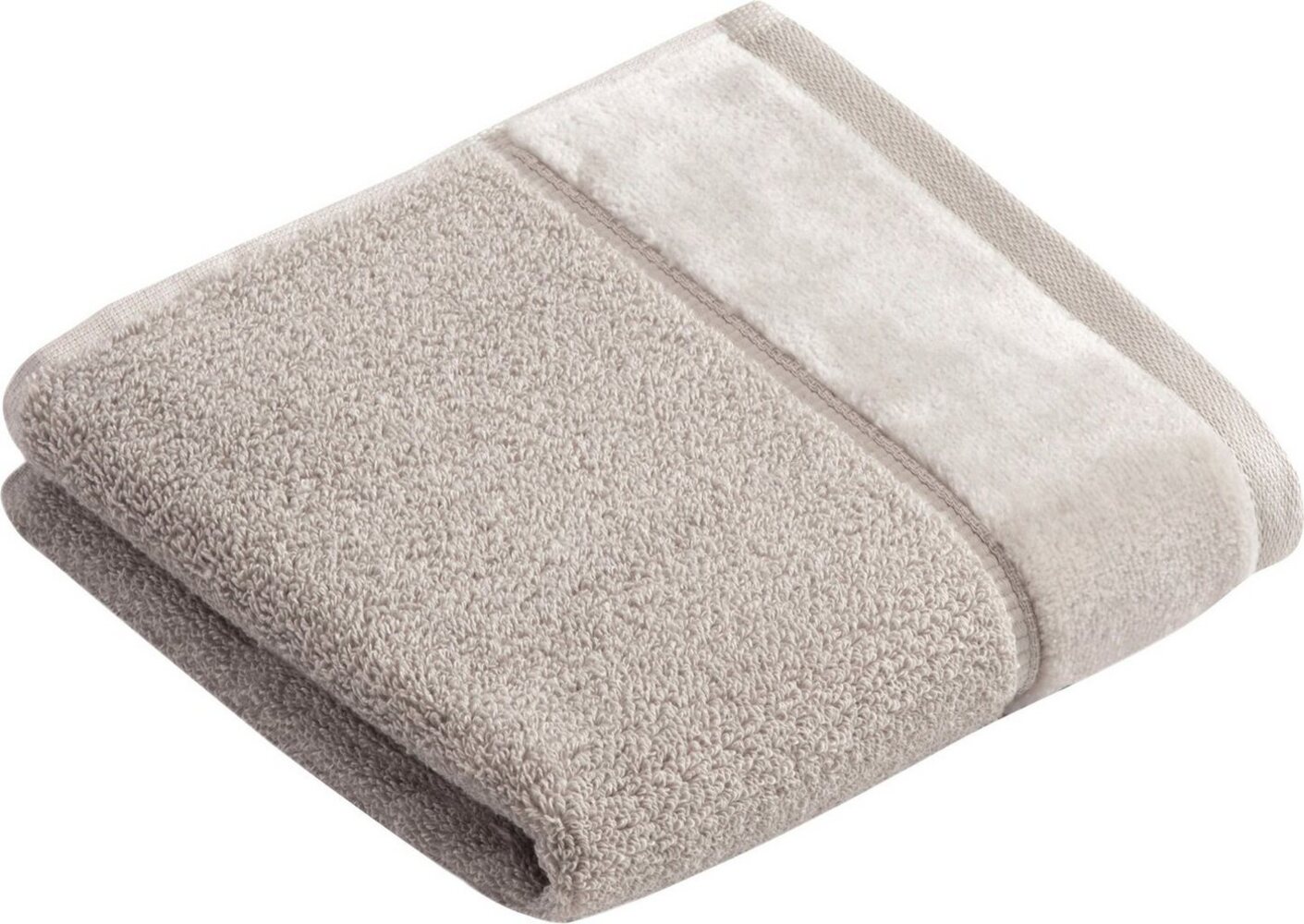 Vossen Gästehandtücher Pure, Frottier (3-St), im Set, Baumwolle & VEGAN, mit eleganter Veloursbordüre Bild 1