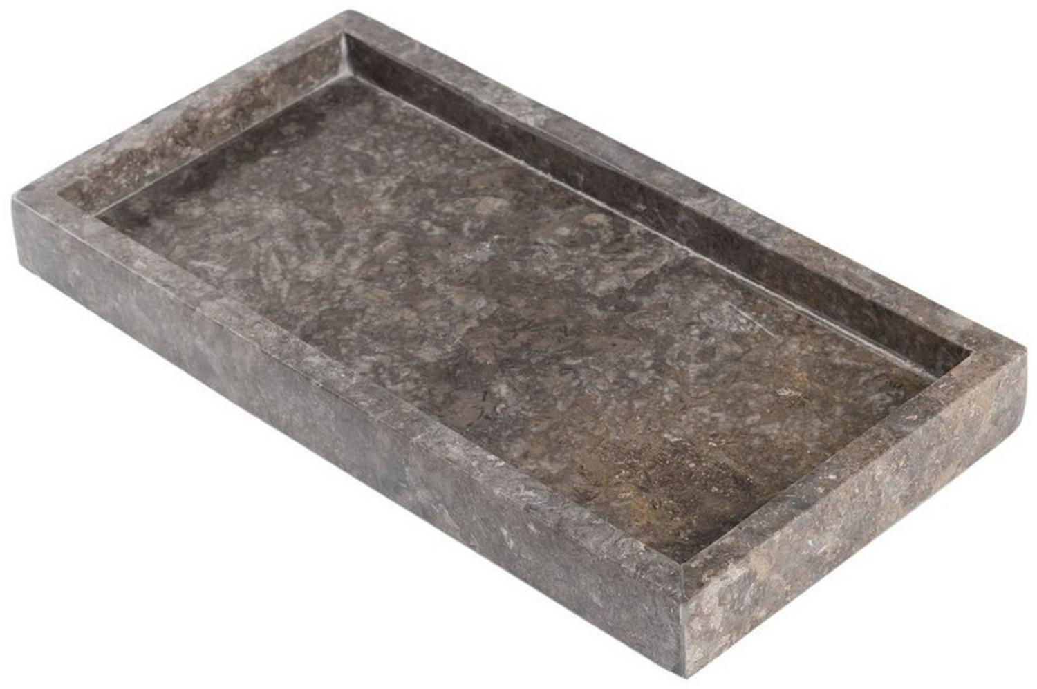 wohnfreuden Dekotablett Marmor Tablett 30 cm grau rechteckig, 33003 Bild 1