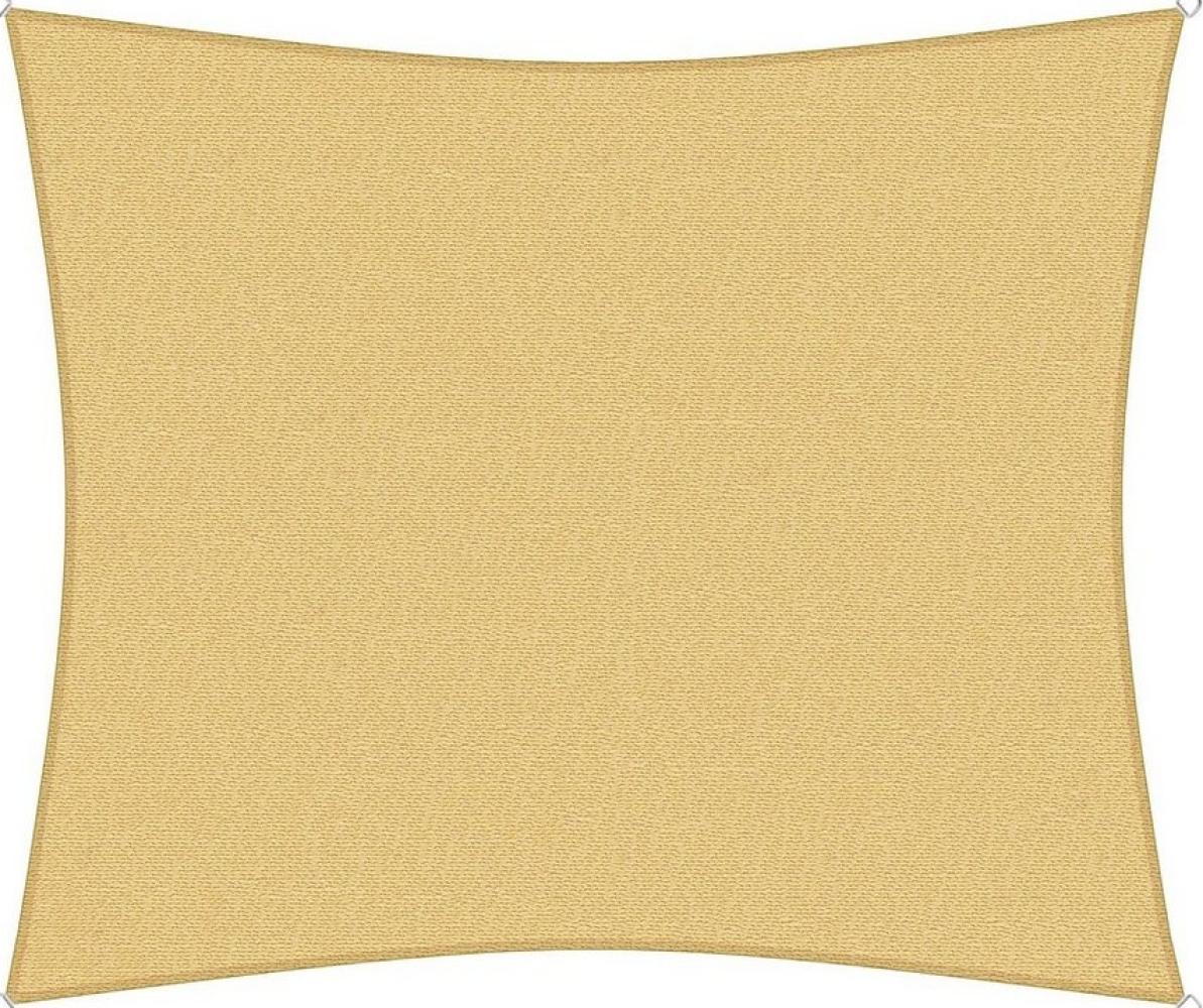 sunprotect 12030 Professional Sonnensegel, 4 x 3,5 m, Rechteck, wind- & wasserdurchlässig, beige Bild 1