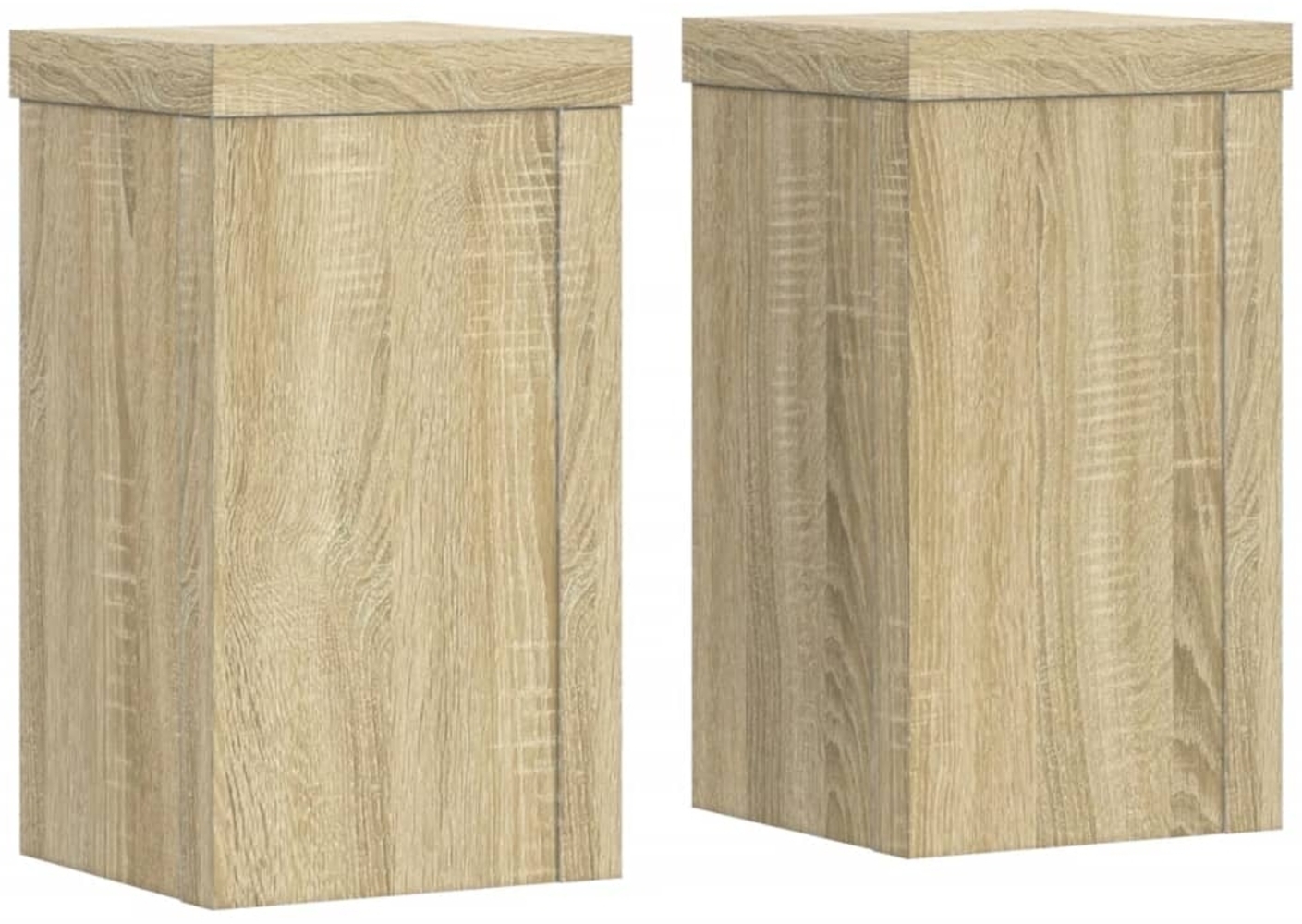 vidaXL Pflanzenständer 2 Stk. Sonoma-Eiche 10 x 10 x 18 cm Holzwerkstoff 852881 Bild 1