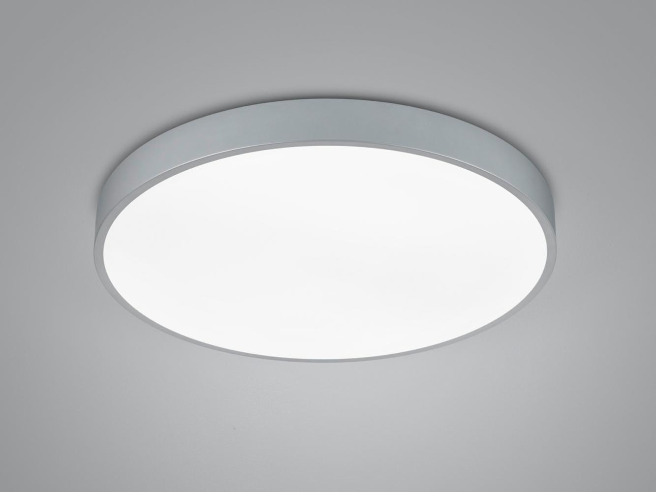 LED Deckenleuchte WACO in Grau, extern dimmbar, flach Ø 49cm Bild 1