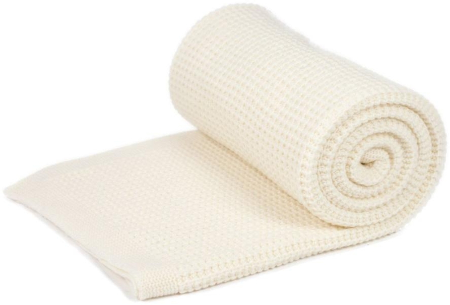 Wolldecke Merino Emma 130x170 Farbe: Weiß Bild 1