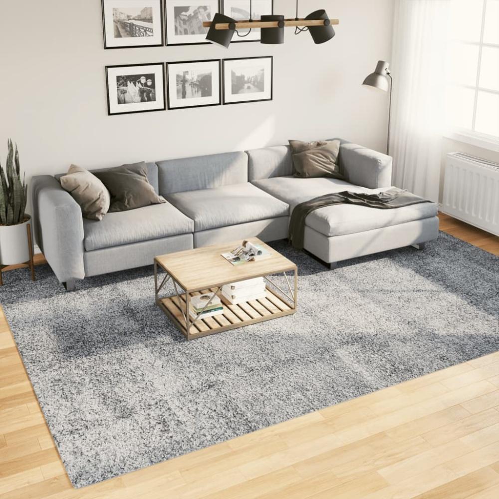 vidaXL Teppich Shaggy Hochflor Modern Blau 240x340 cm Bild 1