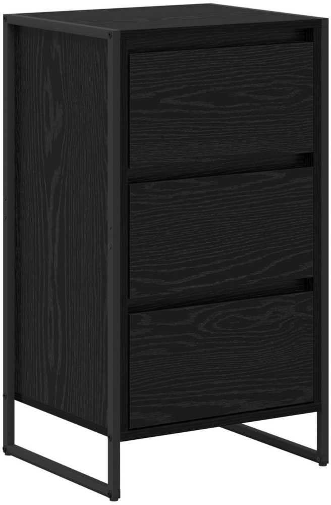 vidaXL Sideboard Schwarz Eichen-Optik 42 x 36 x 75,5 cm Holzwerkstoff 886546 Bild 1