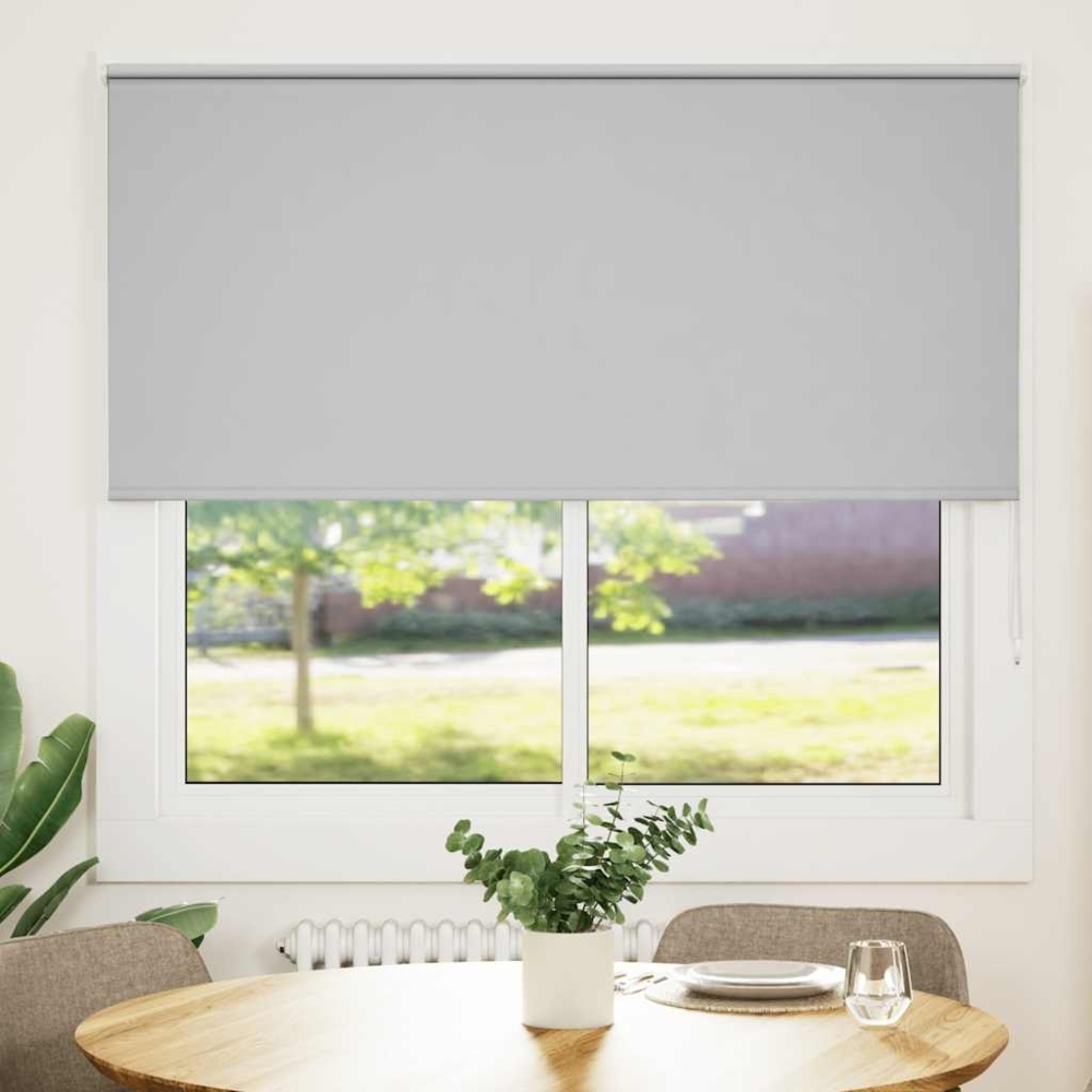 vidaXL Verdunkelungsrollo Hellgrau 165x150cm Stoffbreite 161,6cm 4011401 Bild 1