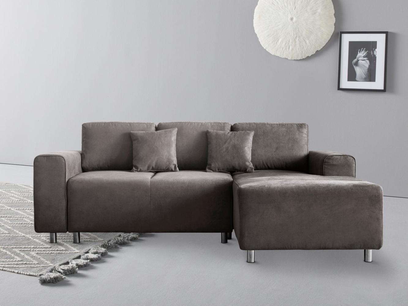 Guido Maria Kretschmer Home&Living Ecksofa Györ, L-Form, wahlweise mit Bettfunktion und Bettkasten incl. 2 Zierkissen Bild 1