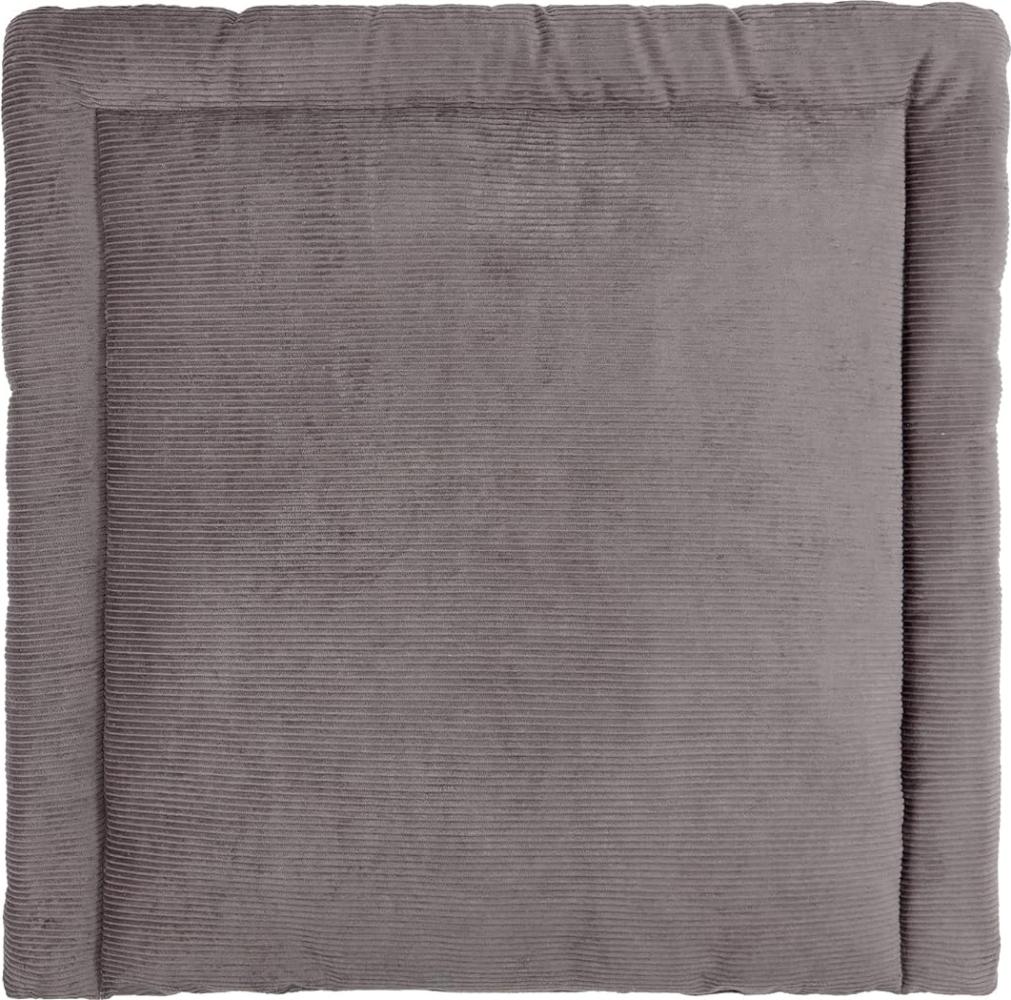 KraftKids Wickelauflage in Cord Breitcord Grau, Wickelunterlage 60x70 cm (BxT), Wickelkissen Bild 1