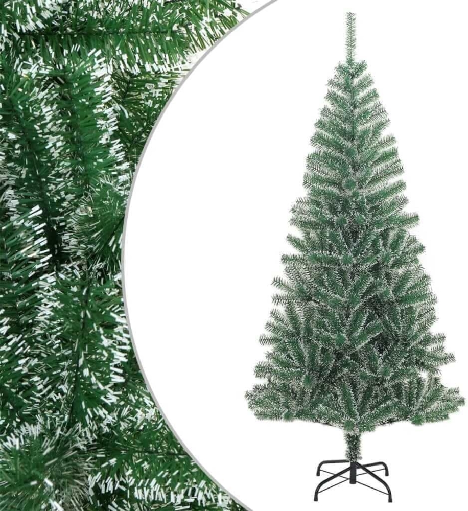 vidaXL Künstlicher Weihnachtsbaum Beschneit Grün 210 cm 357775 Bild 1