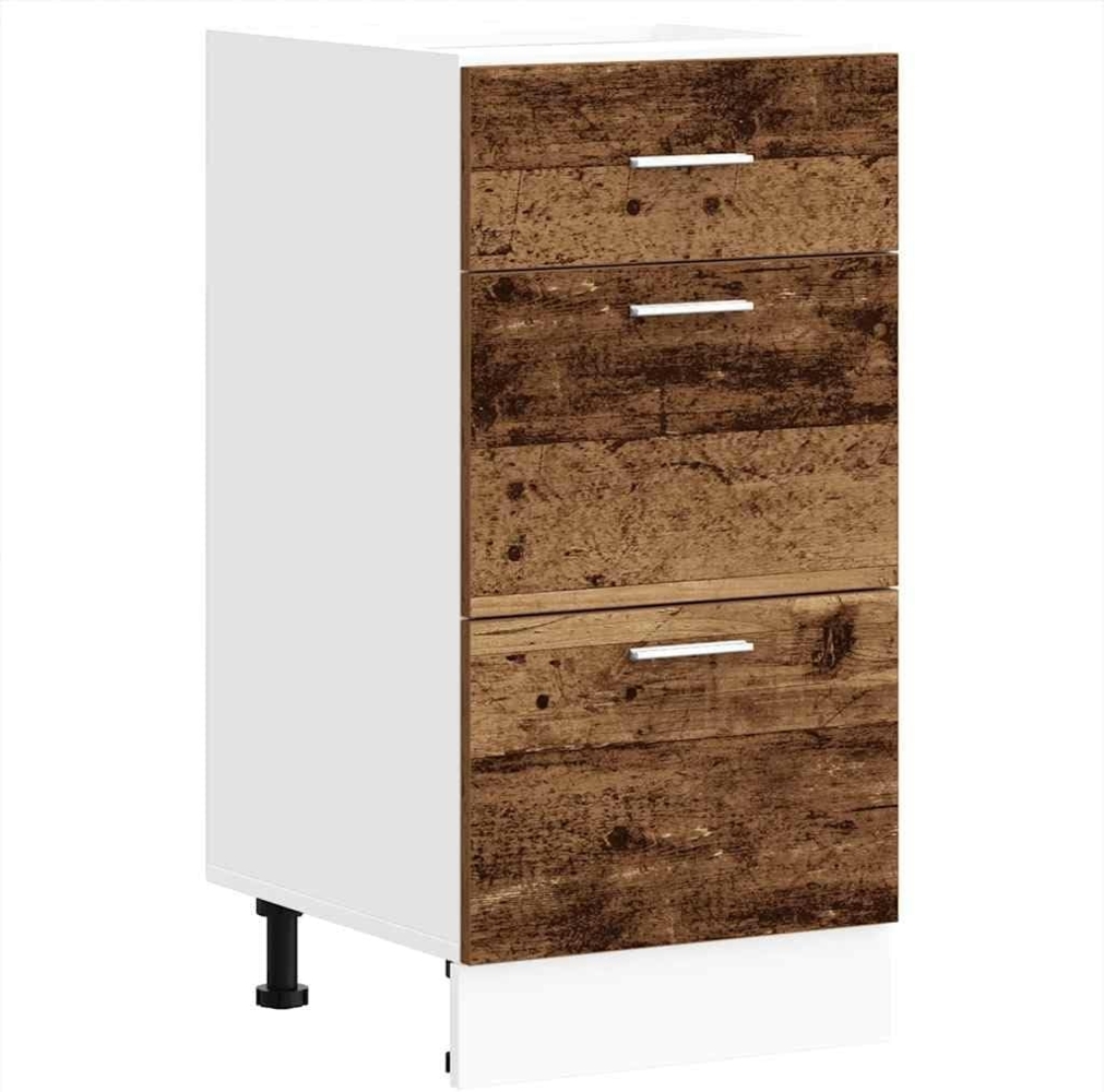 vidaXL Unterschrank Altholz-Optik 40 x 46 x 81,5 cm Holzwerkstoff, Küchenschrank, Schrank Küche, Unterschrank Küche, Küchenmöbel, Küchenzeile Bild 1