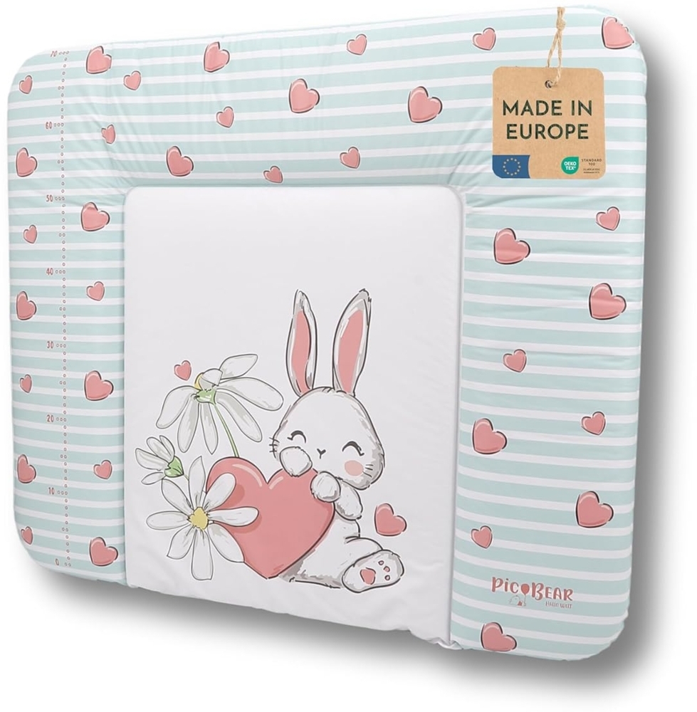 Pic Bear 'Honey' weiche Wickelauflage, 85x72 cm, Hase Bild 1