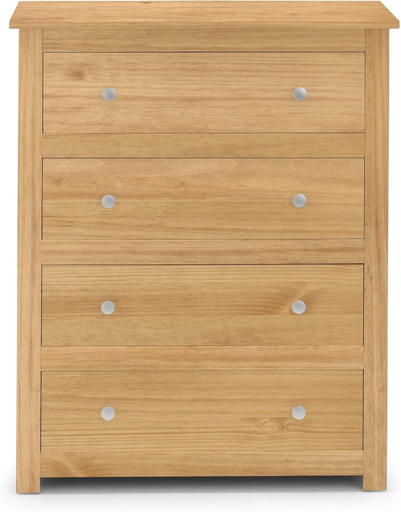 Julian Bowen Radley Kommode mit 4 Schubladen, gewachste Kiefer Bild 1