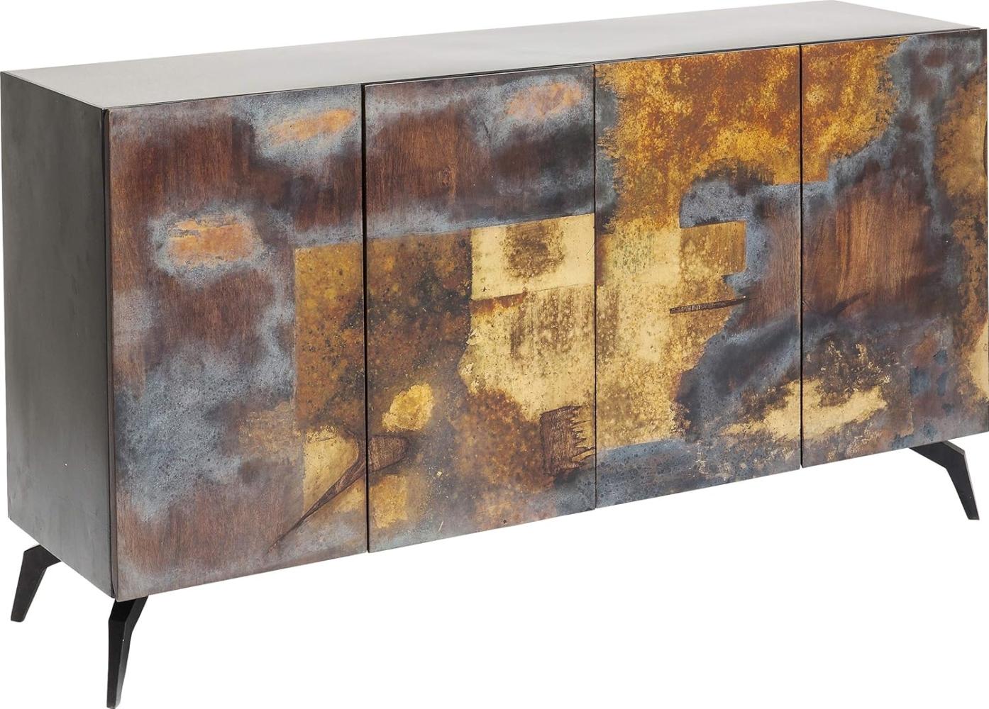 Kare Design Sideboard Oxy, Metall Sideboard im Industriallook, handgefertigtes Unikat, außergewöhnliches TV- Board, (H/B/T) 80x150x41cm Bild 1