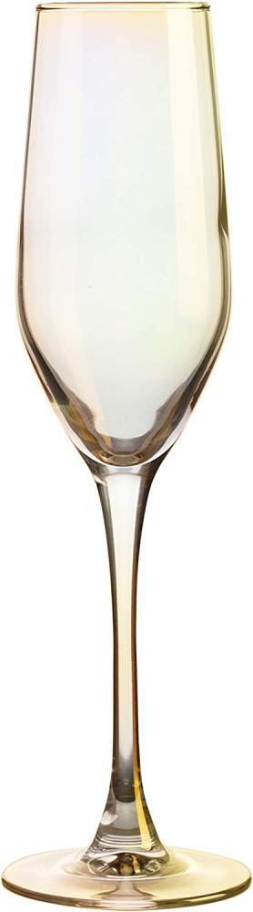 CreaTable 21345 Shiny Sektkelch, 170 ml, klar/gold, 4-teilig (1 Set) Bild 1