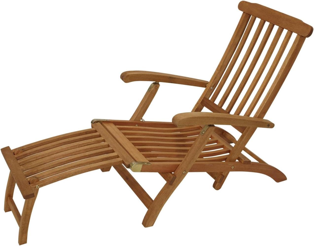 Deckchair MAINE klappbar, Eukalyptus geölt, Bild 1