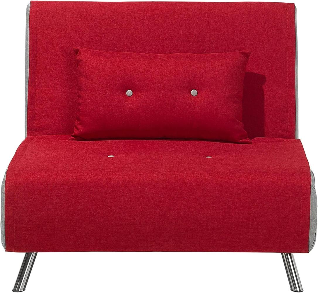 Schlafsofa Polsterbezug rot FARRIS Bild 1