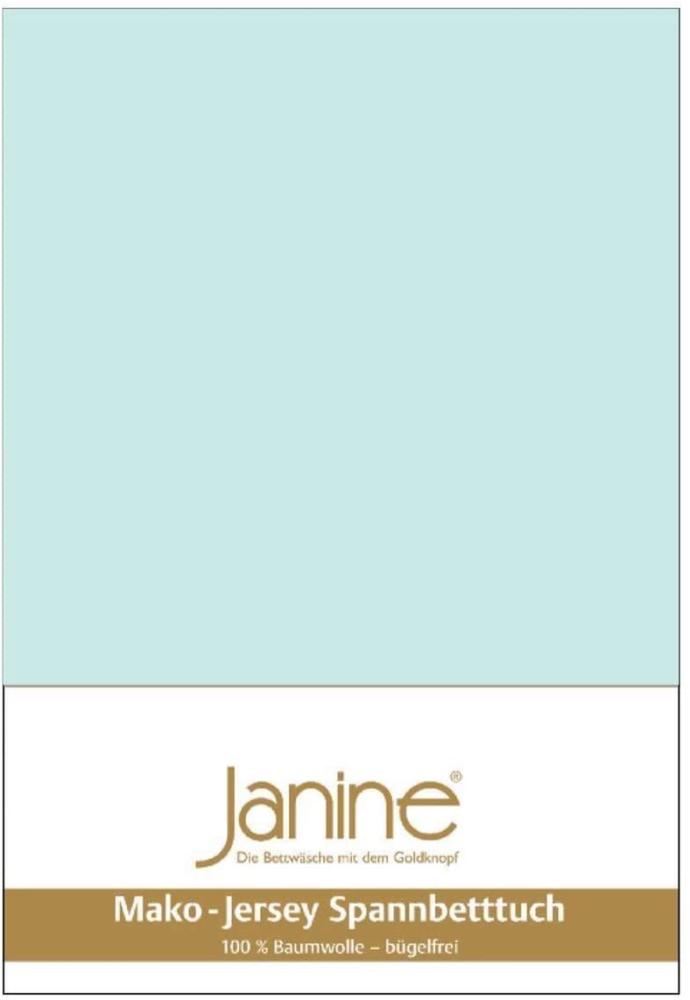 Janine Mako Jersey Spannbetttuch Bettlaken 140-160x200 cm OVP 5007 22 morgennebel Bild 1