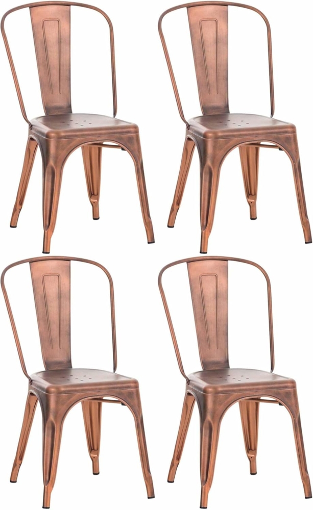 4er Set Stuhl Benedikt, kupfer Bild 1