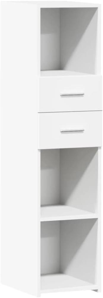 Schrank Weiß 30x42,5x124 cm Holzwerkstoff Bild 1