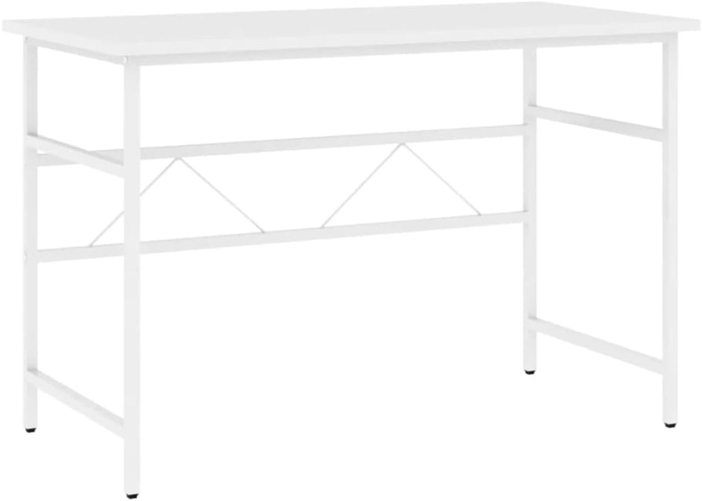 vidaXL Computertisch Weiß 105 x 55 x 72 cm MDF und Metall [20539] Bild 1