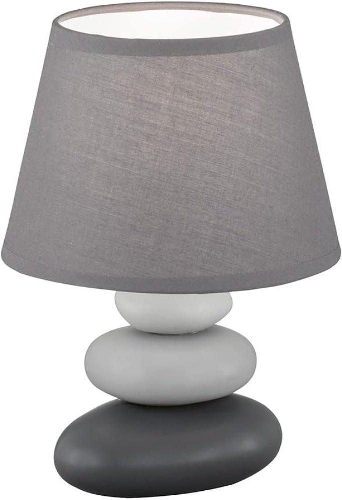 Fischer & Honsel 50465 Tischleuchte Pibe Grau Anthrazit E14 24cm Bild 1