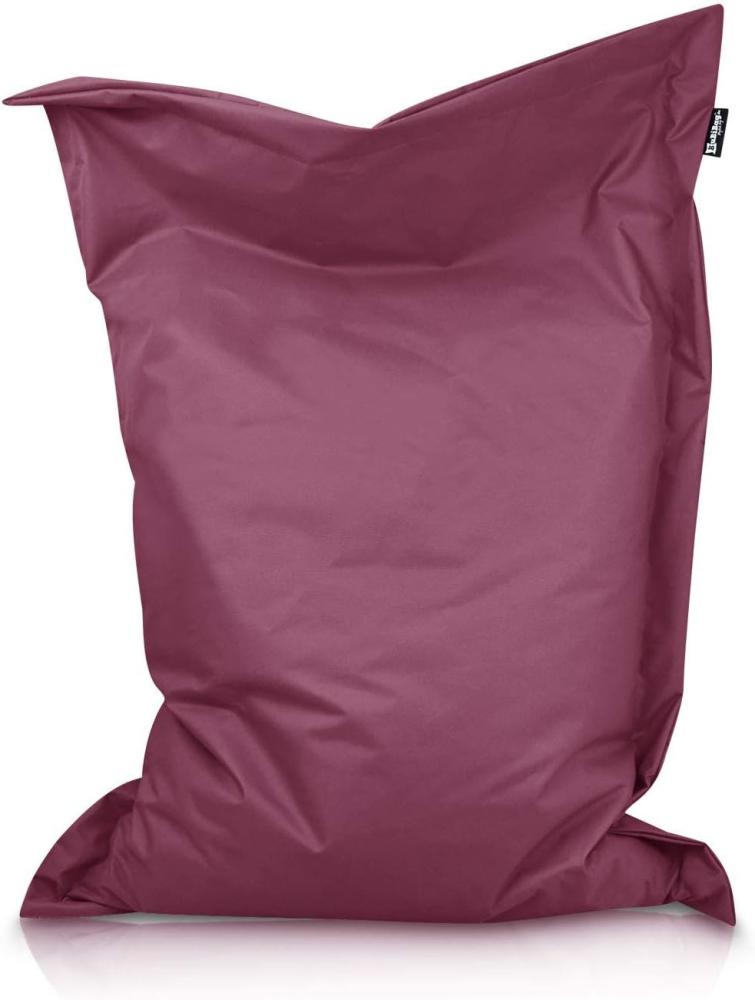 BuBiBag XXL Sitzsack, Outdoor Sitzsäcke für Kinder und Erwachsene, Bodenkissen Beanbag Fatboy wetterfest (Weinrot 200x140 cm) Bild 1